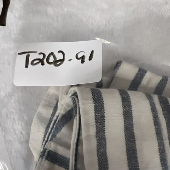 Tommy Hilfiger Shorts Womens 8 White Stripe Flat Front Pockets Linen Blend - Picture 12 of 12